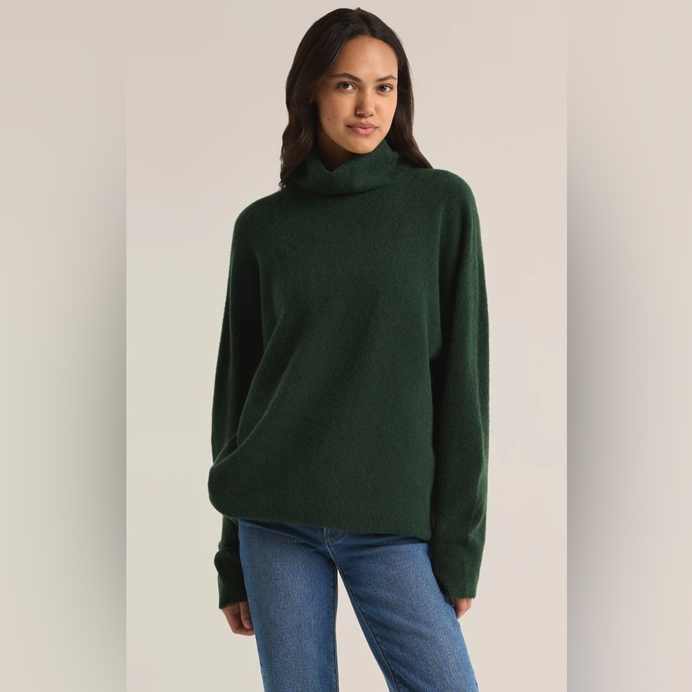 Z Suppy Cyprus Green Richie Turtleneck Relaxed Fit Sweater‎ Size M